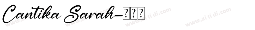 Cantika Sarah字体转换